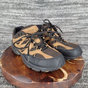 Aetrex Hiking Shoes Trail Running Outdoor Mesh Brown Sneakers Sz 9 X-Wide‎